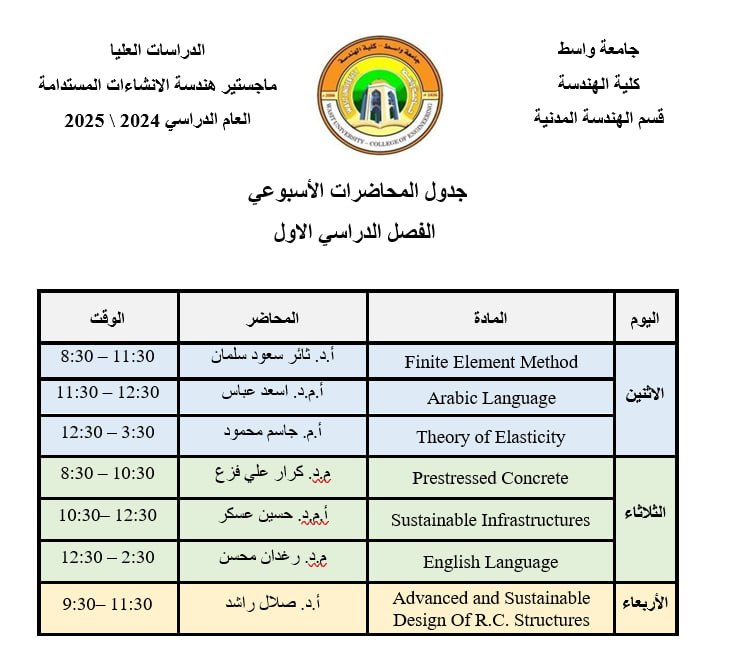 ماستر الانشاءات المستدامة